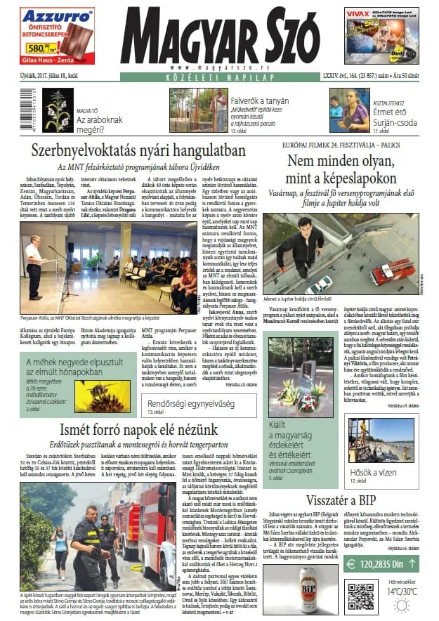 Magyar Szó, 74. évf. 2017. július 18. 164. sz. 1–20. oldal