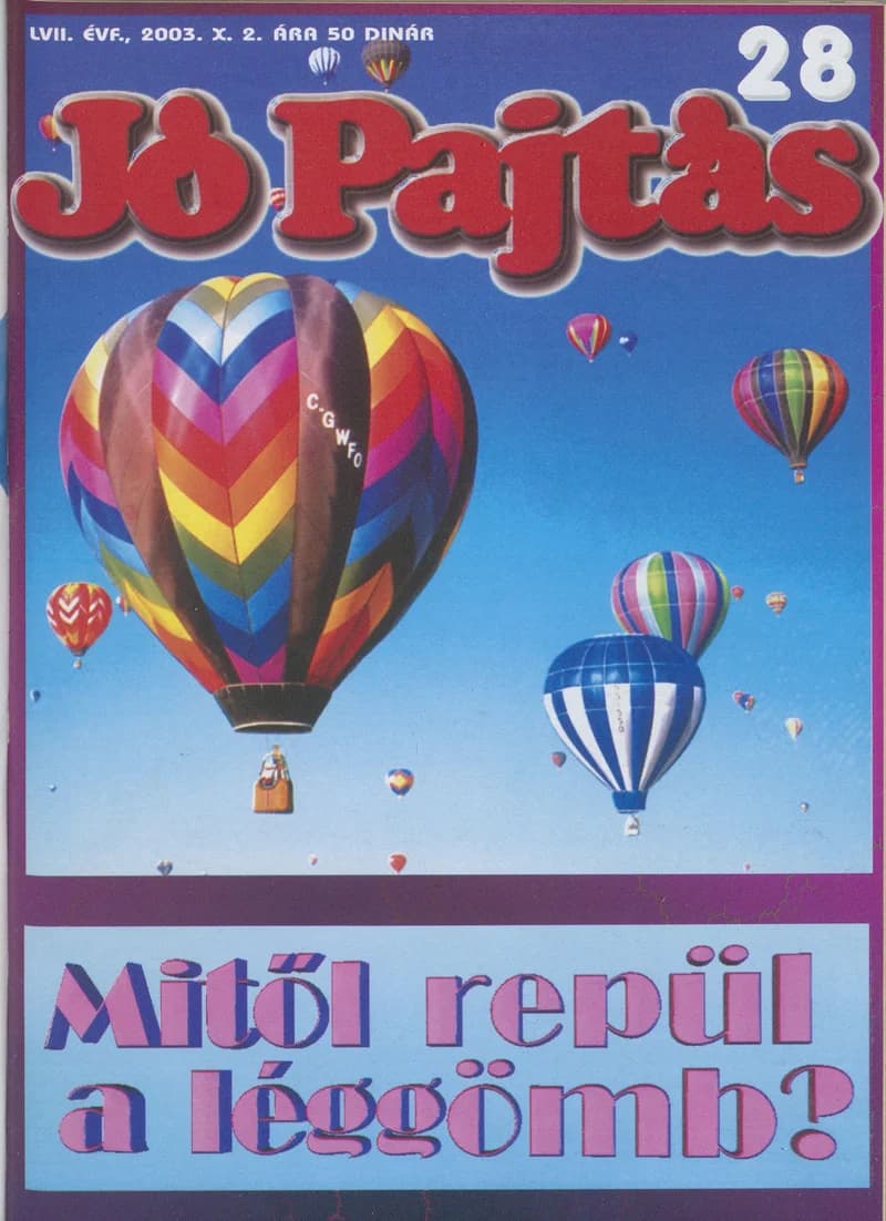 Jó Pajtás, 57. évf. 2003. október 2. 28. sz.