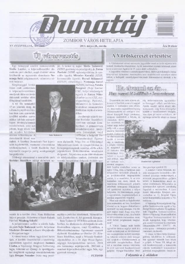 Dunatáj, 16. évf. 2014. május 28. 784. sz.