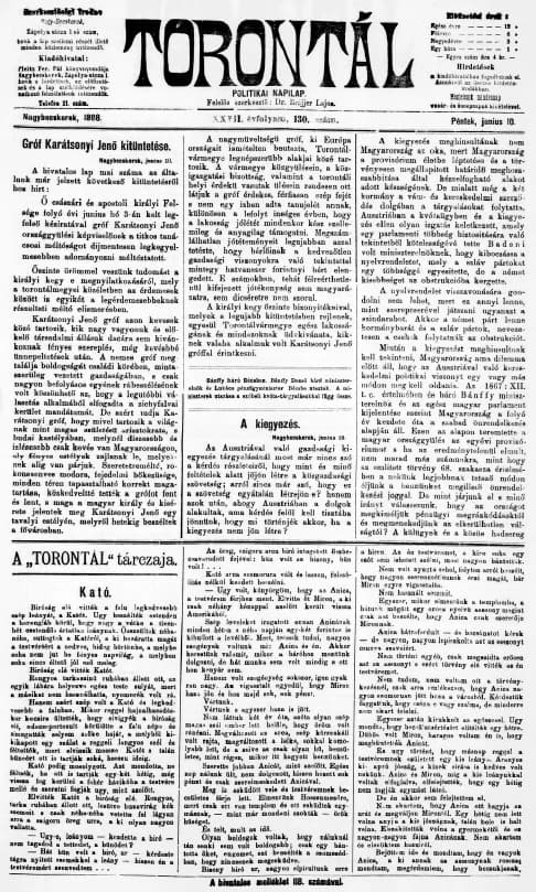Torontál, 27. évf. 1898. június 10. 130. sz.