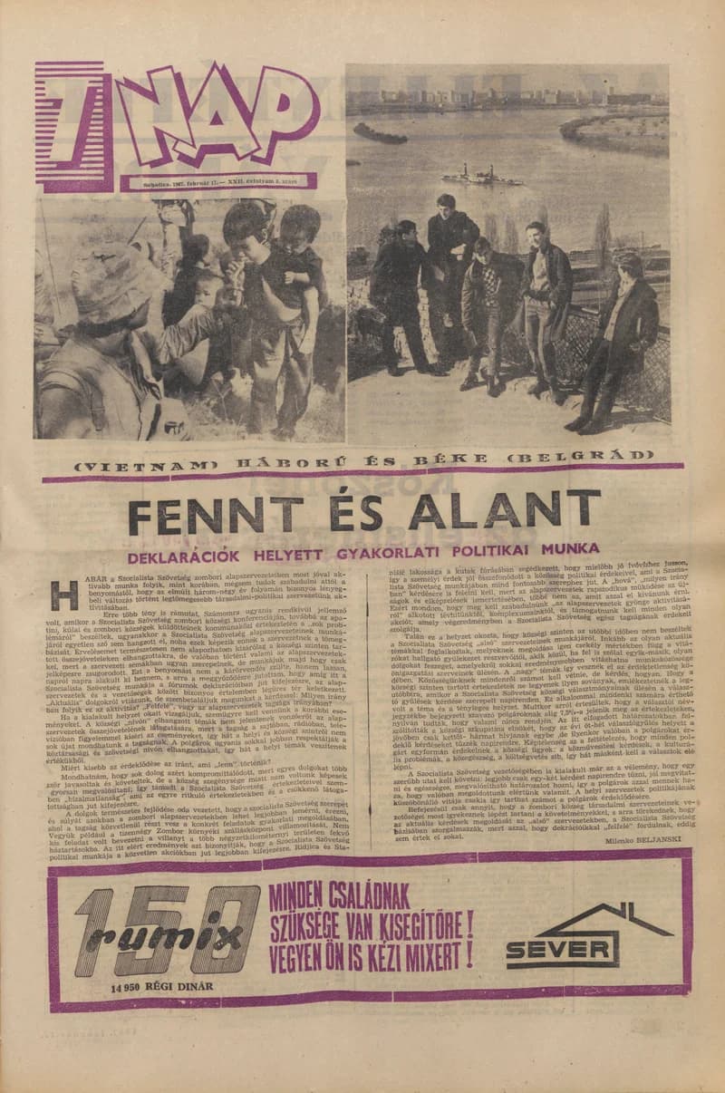7 Nap, 22. évf. 1967. február 17. 8. sz. 1–20. oldal