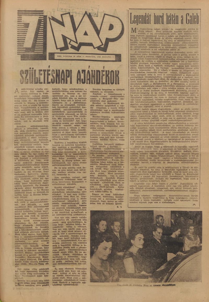 7 Nap, 13. évf. 1958. december 7. 50. sz. 1–20. oldal
