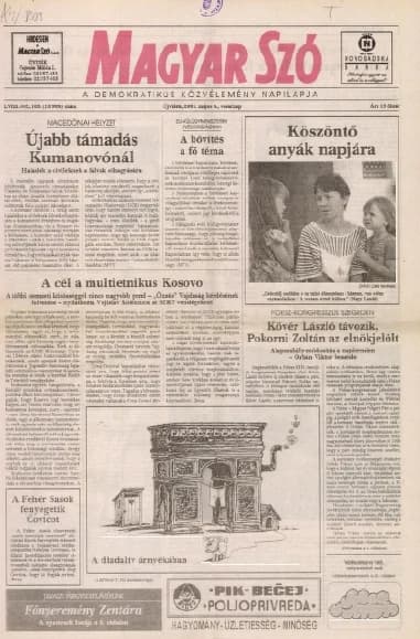 Magyar Szó, 58. évf. 2001. május 6. 103. sz. 1–24. oldal