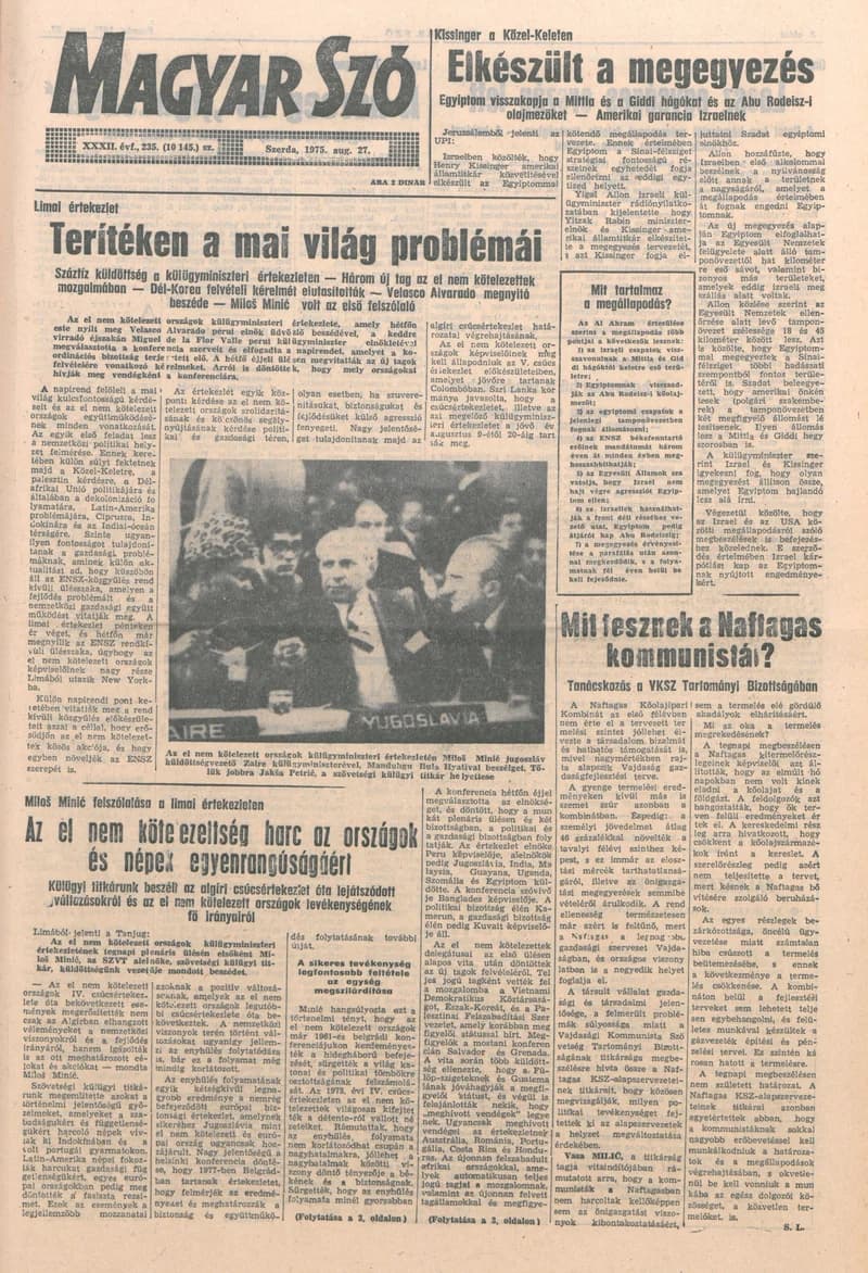 Magyar Szó, 32. évf. 1975. augusztus 27. 235. sz.