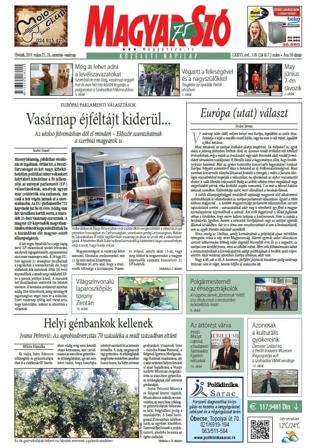 Magyar Szó, 76. évf. 2019. május 25. – 26. 118. sz. 1–48. oldal