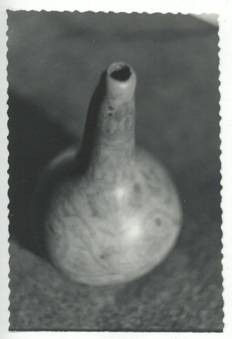 Kobakból készített pálinkás butella 1878-ból