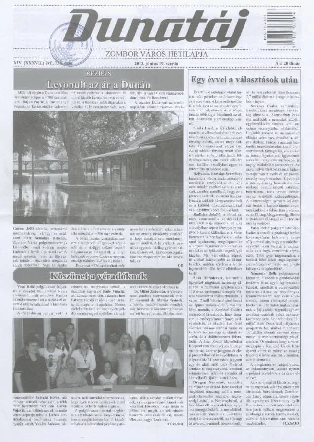Dunatáj, 15. évf. 2013. június 19. 738. sz.