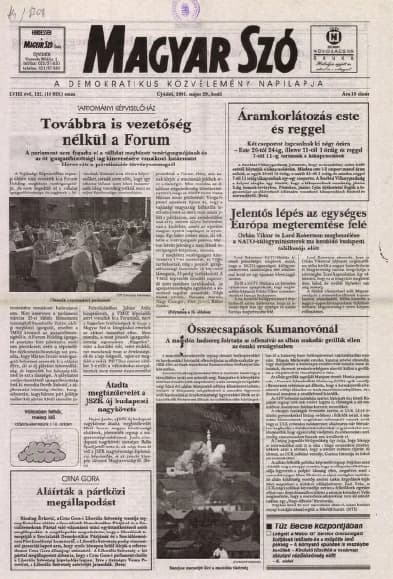 Magyar Szó, 58. évf. 2001. május 29. 122. sz. 1–16. oldal