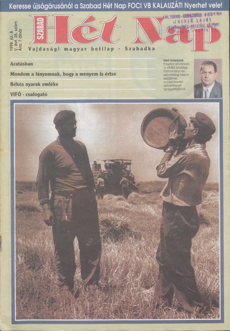 Szabad Hét Nap, 5. évf. 1998. július 8. 28. sz.