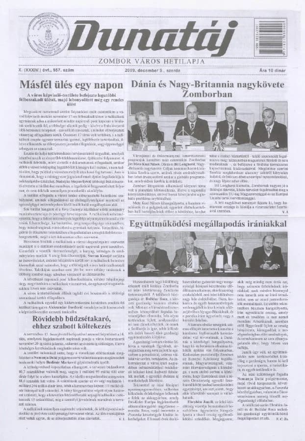 Dunatáj, 11. évf. 2009. december 9. 557. sz.