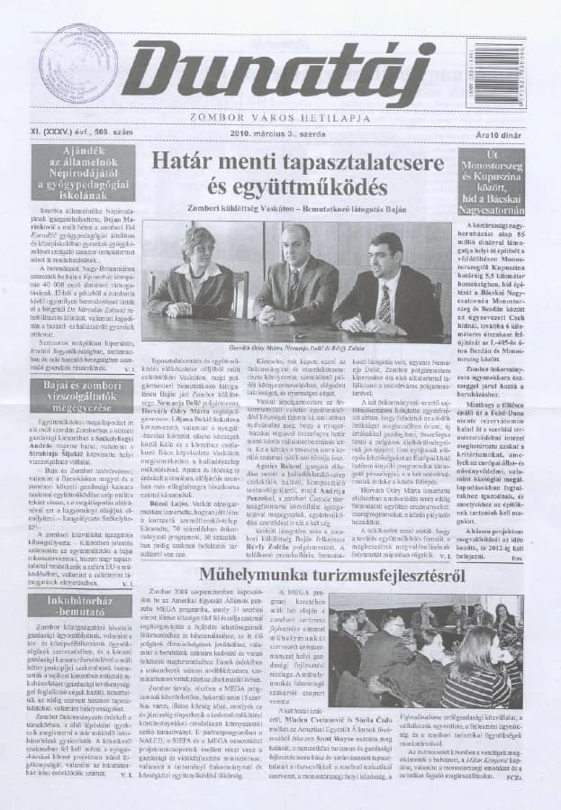 Dunatáj, 12. évf. 2010. március 3. 569. sz.