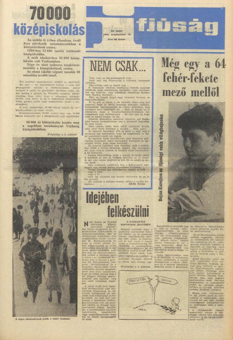 Ifjúság, 21. évf. 1965. szeptember 16. 24. sz.