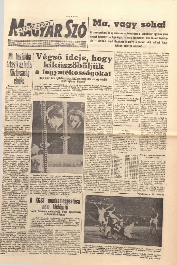 Magyar Szó, 25. évf. 1968. június 10. 158. sz. 1–14. oldal