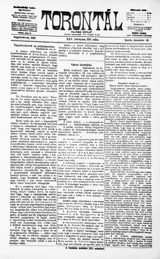 Torontál, 25. évf. 1896. december 30. 299. sz.