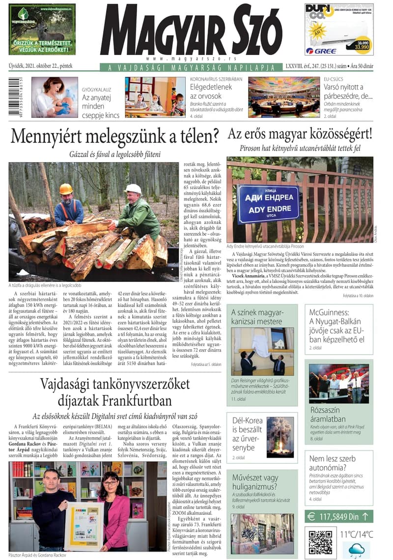 Magyar Szó, 78. évf. 2021. október 22. 247. sz. 1–16. oldal