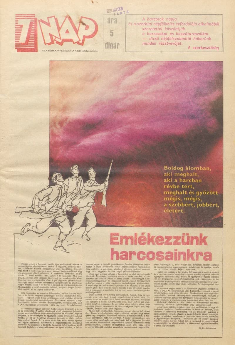 7 Nap, 33. évf. 1978. június 30. 26. sz. 1–24. oldal