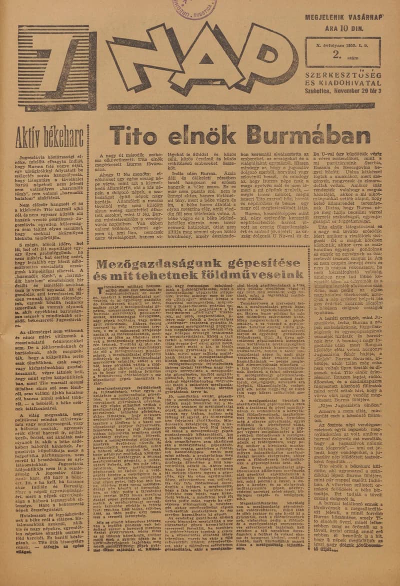 7 Nap, 10. évf. 1955. január 9. 2. sz. 1–16. oldal