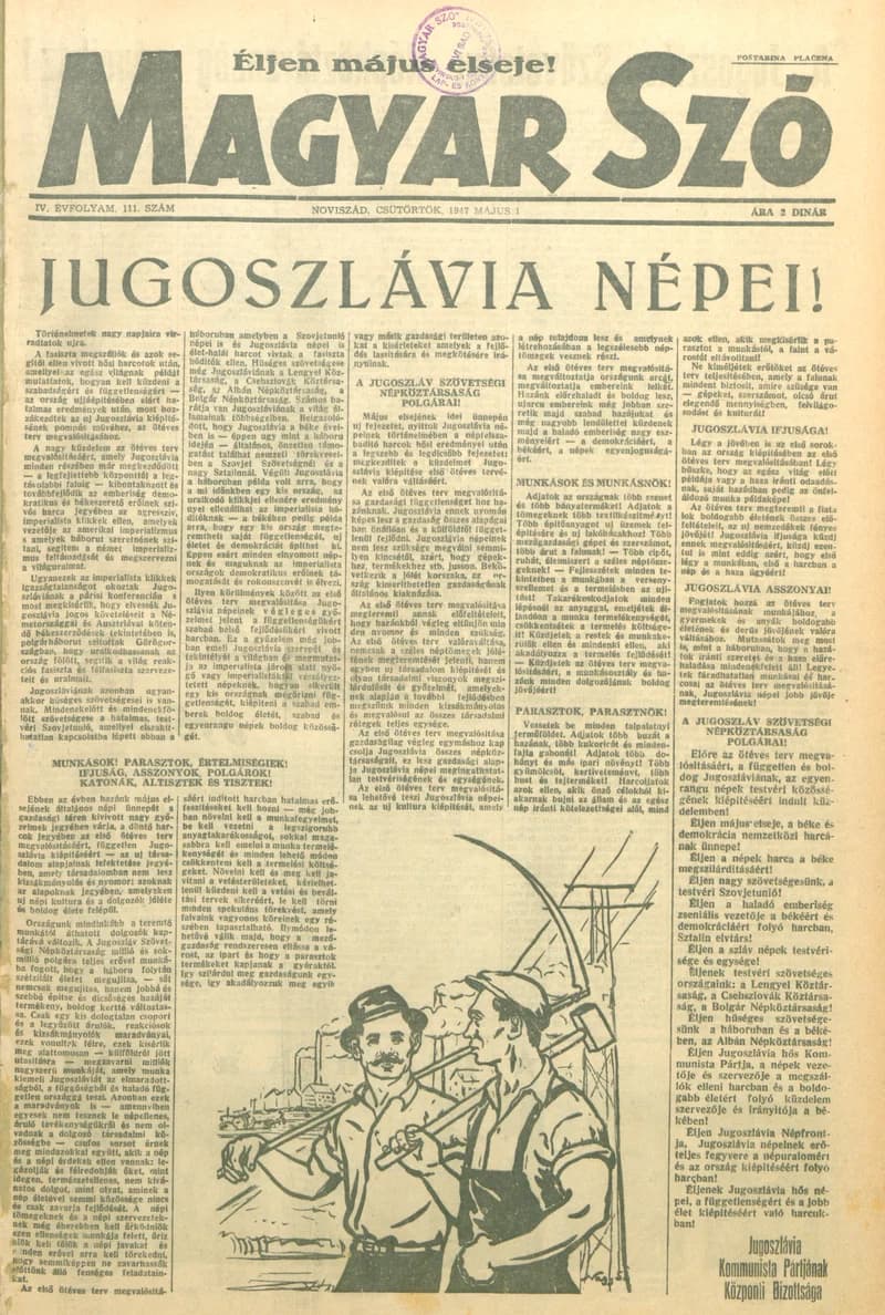 Magyar Szó, 4. évf. 1947. május 1. 111. sz. 1–16. oldal