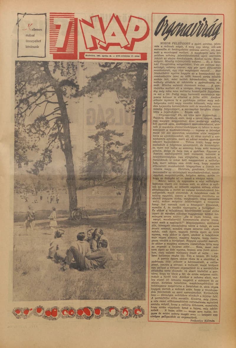 7 Nap, 16. évf. 1961. április 28. 17. sz. 1–32. oldal
