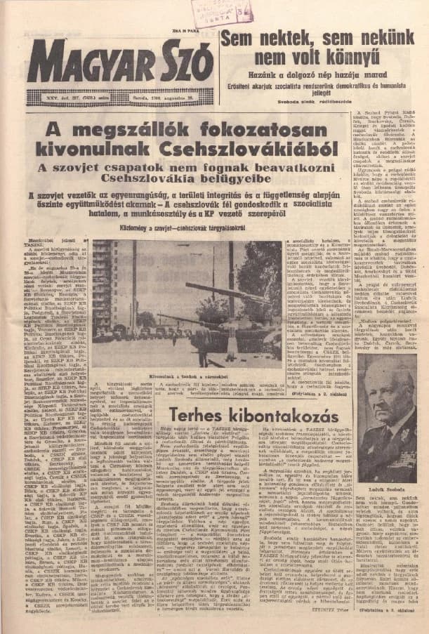 Magyar Szó, 25. évf. 1968. augusztus 28. 237. sz. 1–16. oldal