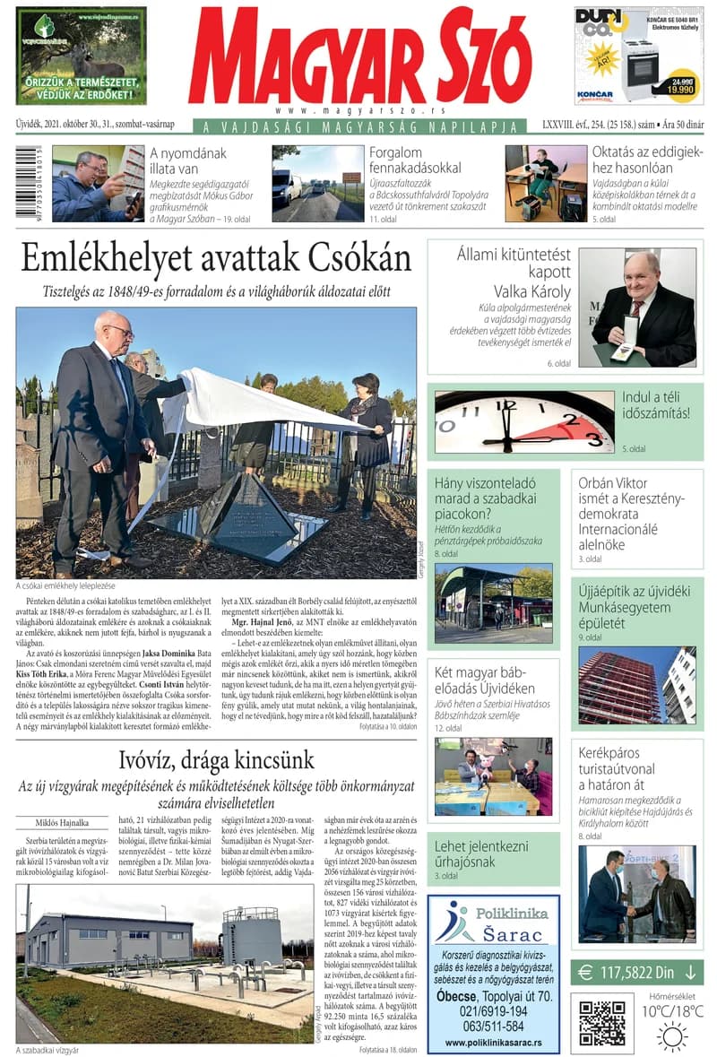 Magyar Szó, 78. évf. 2021. október 30. – 31. 254. sz. 1–32. oldal