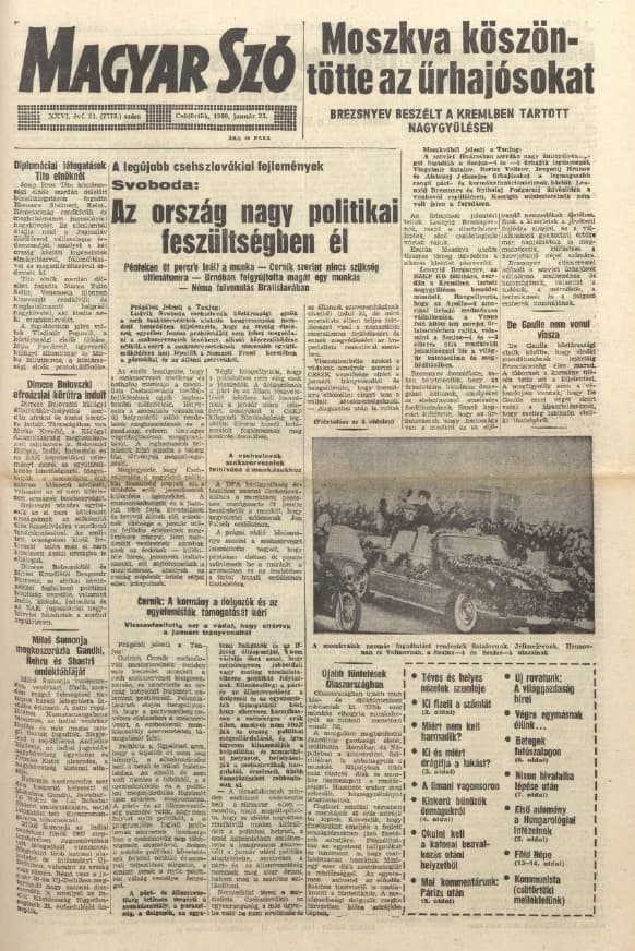 Magyar Szó, 26. évf. 1969. január 23. 21. sz. 1–20. oldal