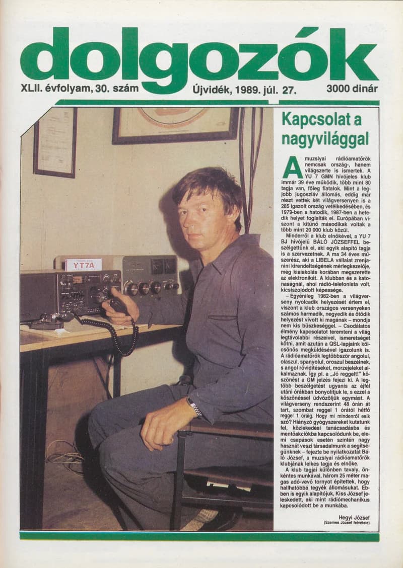 Dolgozók, 43. évf. 1989. július 27. 30. sz.