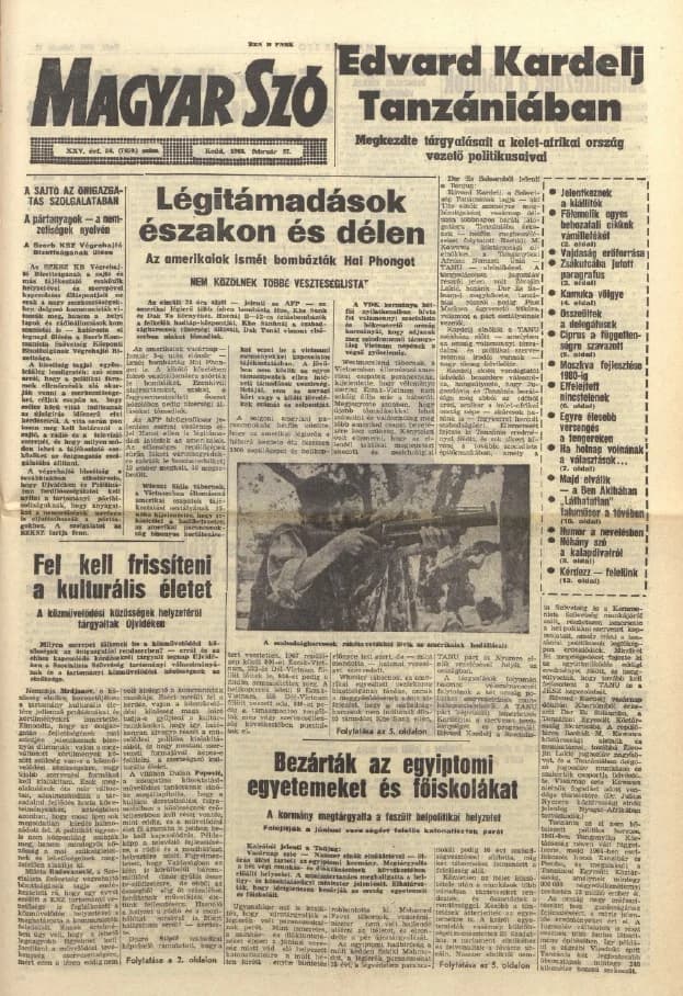 Magyar Szó, 25. évf. 1968. február 27. 56. sz. 1–16. oldal