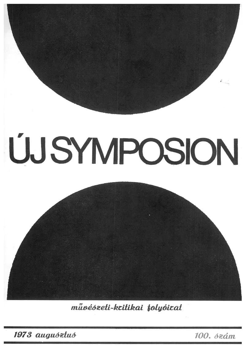 Új Symposion, 9. évf. 1973. augusztus. 100. sz. 859–982. oldal