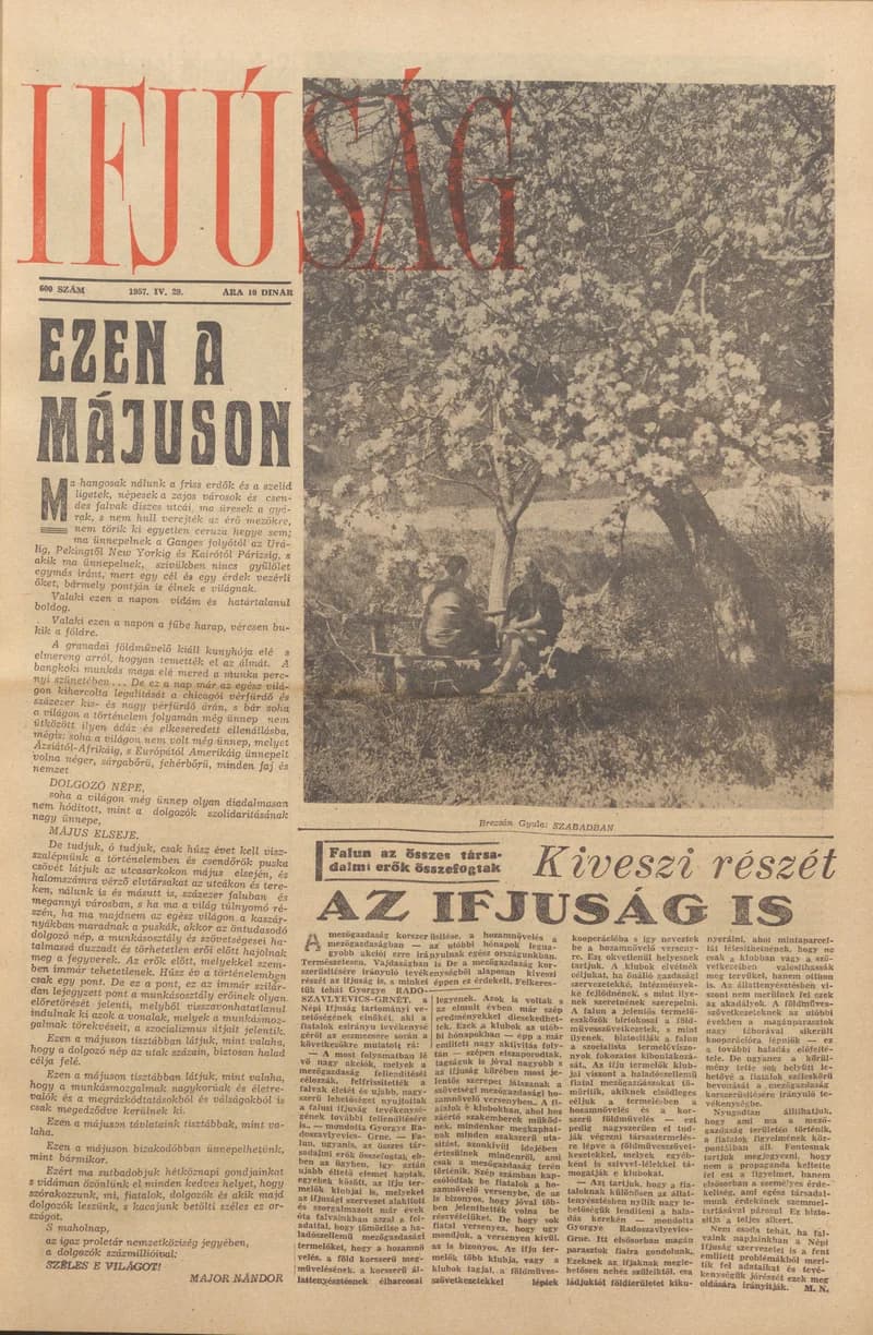Ifjúság, 13. évf. 1957. április 29. 600. sz.