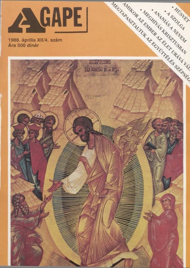 Agape, 12. évf. 1988. április 30. 4. sz.