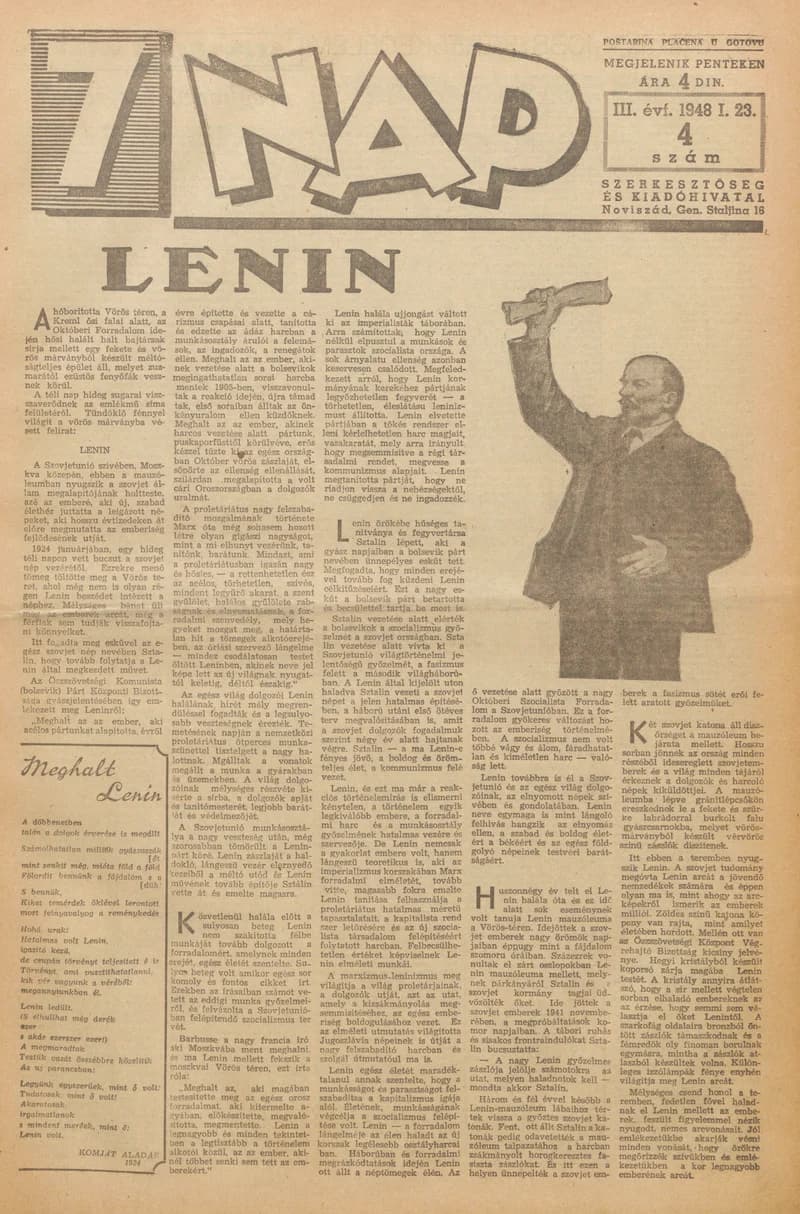7 Nap, 3. évf. 1948. január 23. 4. sz. 1–10. oldal