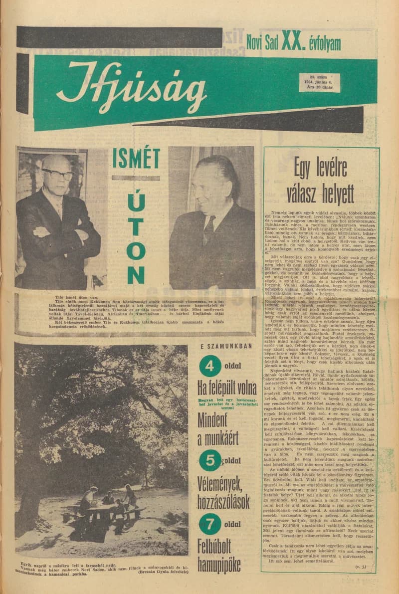 Ifjúság, 20. évf. 1964. június 4. 23. sz.
