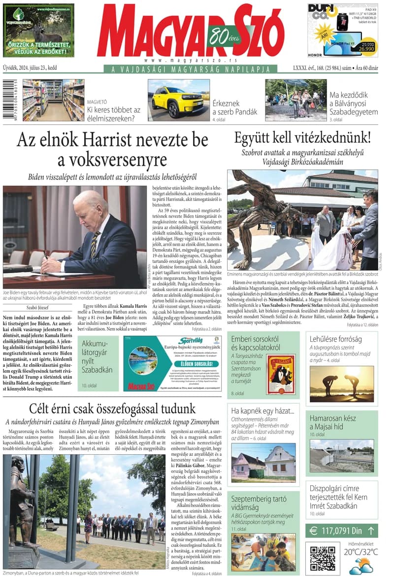 Magyar Szó, 81. évf. 2024. július 23. 168. sz. 1–20. oldal