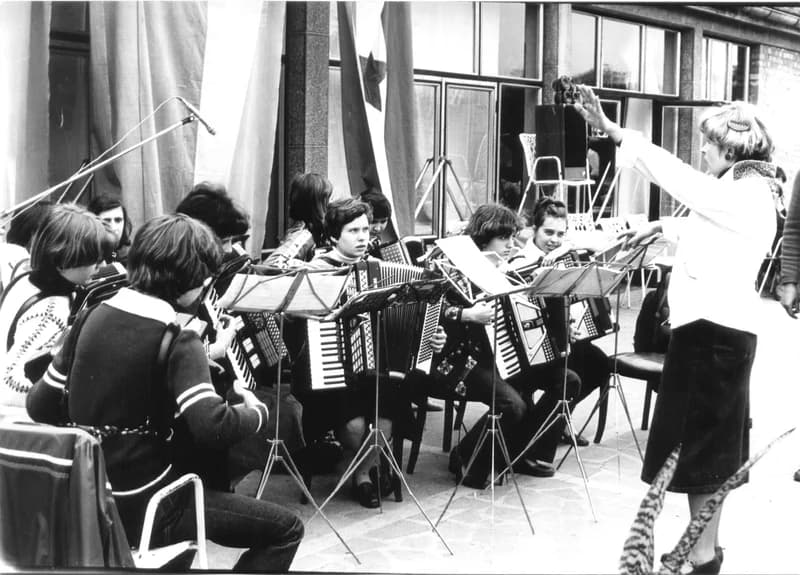 Majális a zentai népkertben