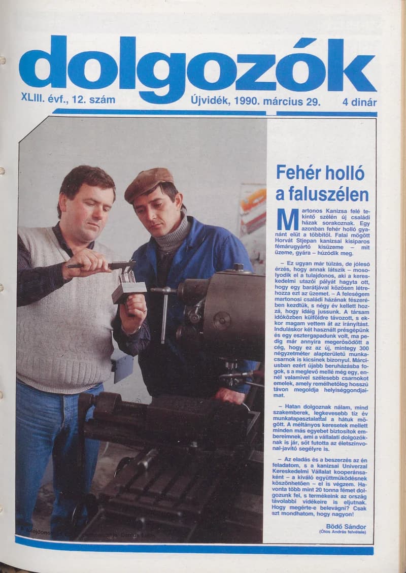 Dolgozók, 44. évf. 1990. március 29. 13. sz.