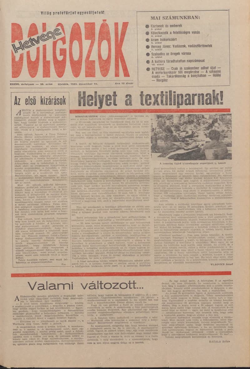 Dolgozók, 37. évf. 1983. december 15. 50. sz.