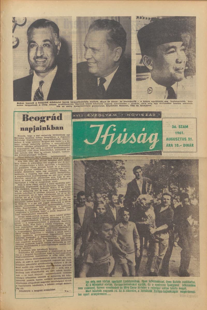Ifjúság, 17. évf. 1961. augusztus 31. 36. sz.