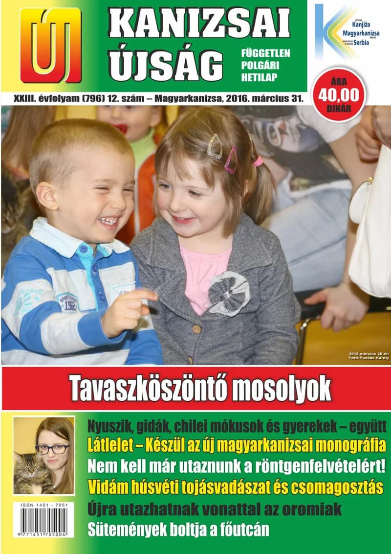Új Kanizsai Újság, 23. évf. 2016. március 31. 12. sz.
