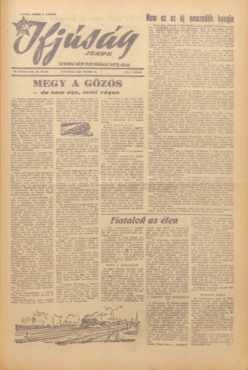 Ifjúság Szava, 6. évf. 1950. május 13. 244. sz.