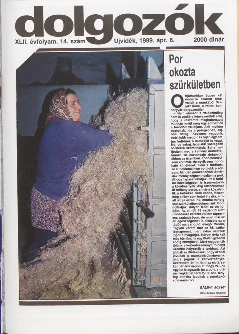 Dolgozók, 43. évf. 1989. április 6. 14. sz.