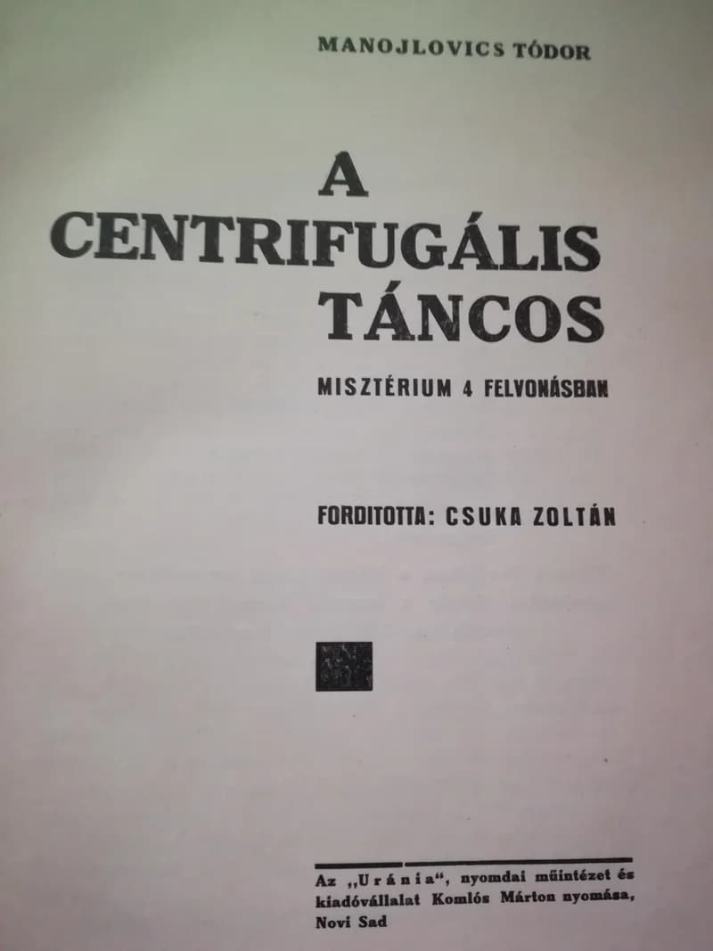 A centrifugális táncos