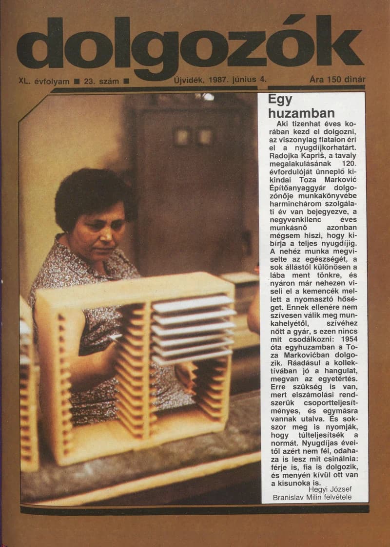 Dolgozók, 41. évf. 1987. június 4. 23. sz.