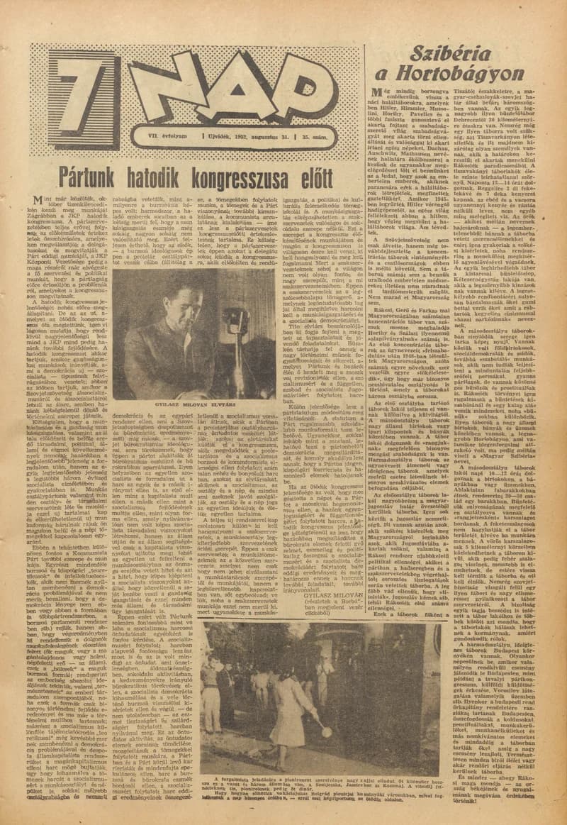 7 Nap, 7. évf. 1952. augusztus 31. 35. sz. 1–12. oldal