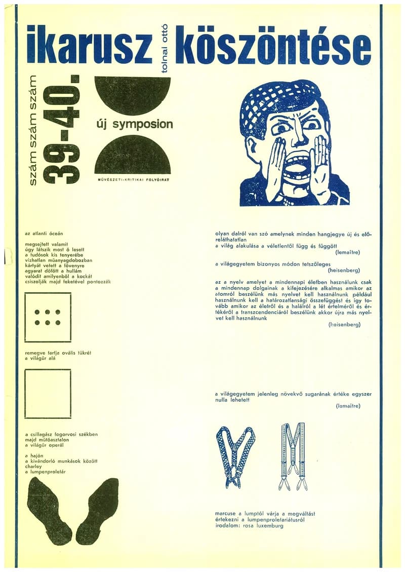 Új Symposion, 4. évf. 1968. július – augusztus. 39–40. sz. 1–40. oldal