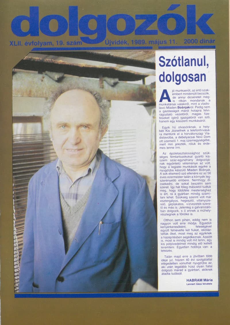 Dolgozók, 43. évf. 1989. május 11. 19. sz.