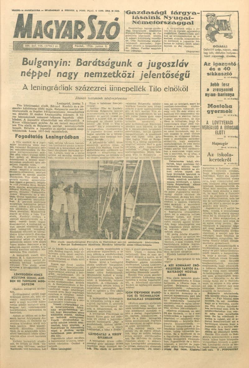 Magyar Szó, 13. évf. 1956. június 8. 155. sz. 1–8. oldal