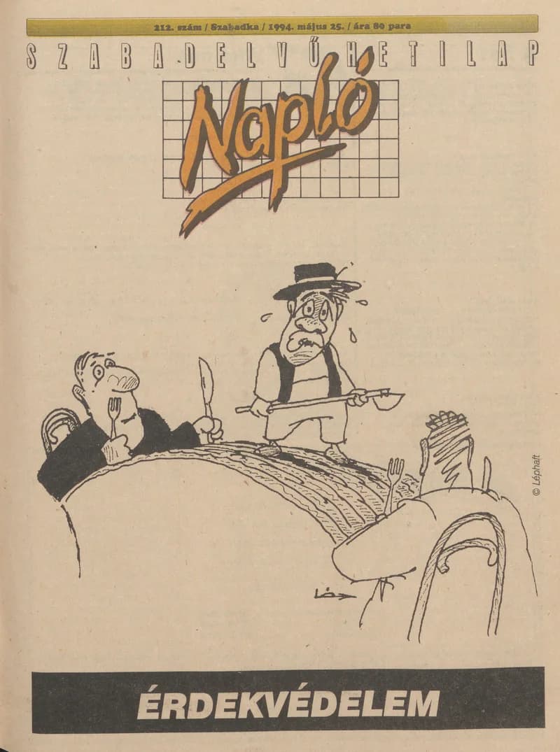 Napló - Szabadelvű hetilap, 5. évf. 1994. május 25. 212. sz.