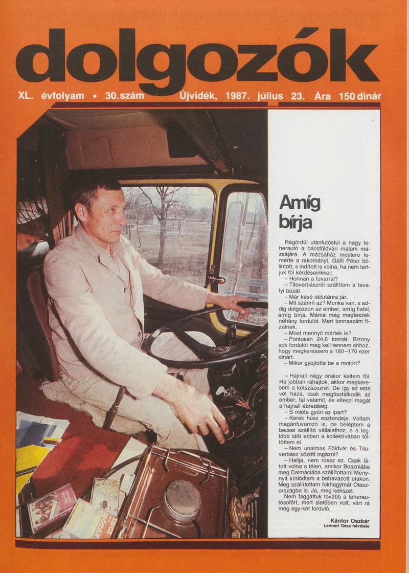 Dolgozók, 41. évf. 1987. július 23. 30. sz.