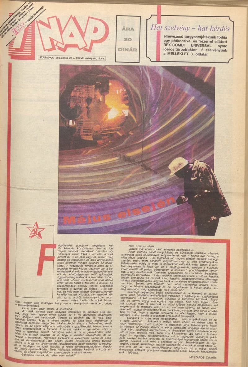 7 Nap, 38. évf. 1983. április 29. 17. sz. 1–16. oldal